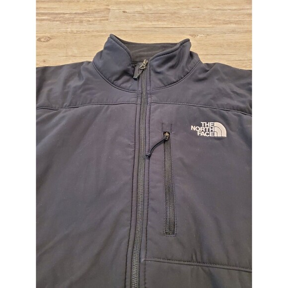 The North Face TNF APEX Nylon Tech Full Zip Jacket Black Mens Size M PLEASE READ - Picture 2 of 13